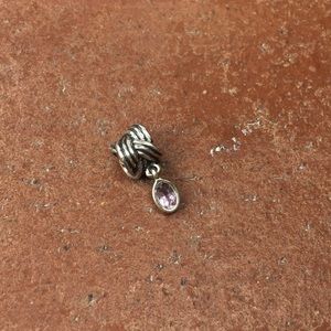 Braided Amethyst Pandora Charm